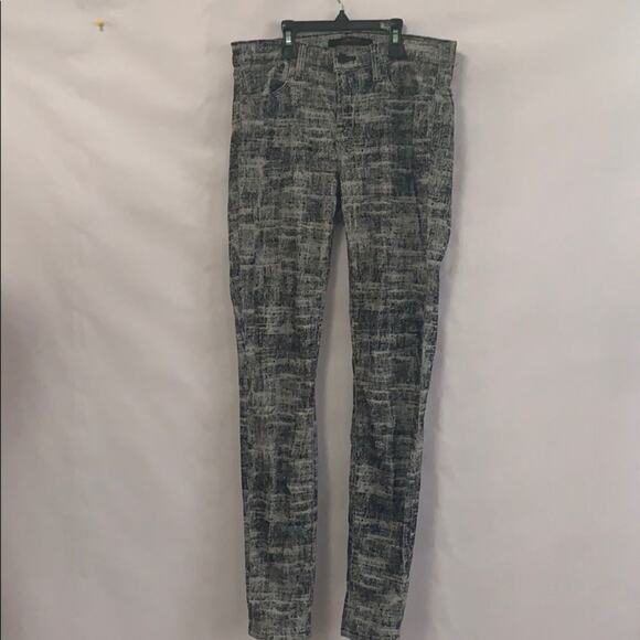 J BRAND SUPER‎ SKINNY BLACK & GREY JEANS SIZE 28 - Picture 1 of 8